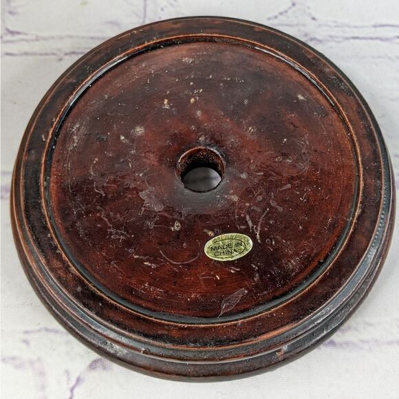 Vtg Asian Hand Painted 9" Tall Satsuma Style Egg with Stand - Picture 7 of 11